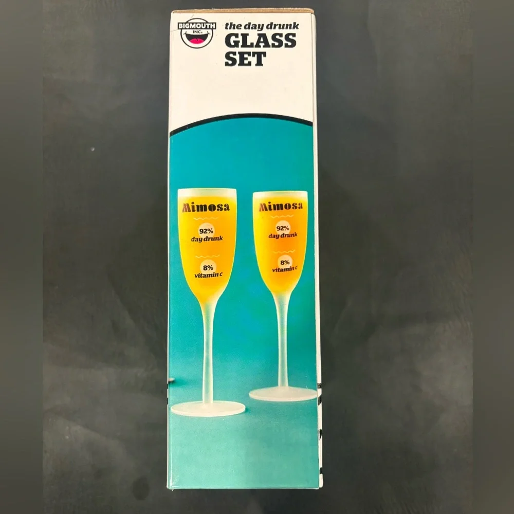 BigMouth Inc. Mimosa Recipe Glass Set – Set of 2 - Picture 3 of 5